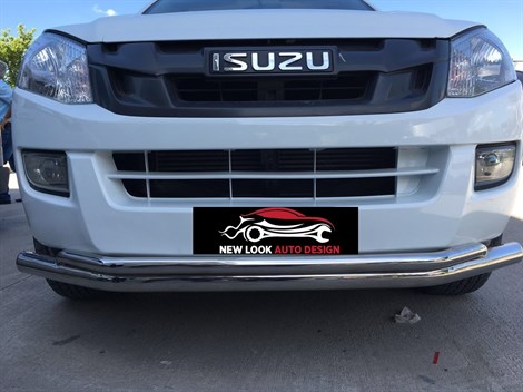 DOUBLE BULL BAR NUDGE BAR FOR ISUZU DMAX 12-2020 (76 mm ) BAR CHROME