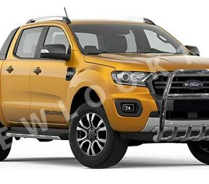 Ford Ranger Chrome AXLE NUDGE A-BAR, BULL BAR 2012+