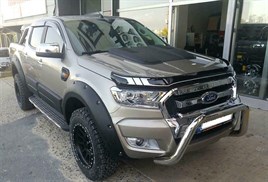 Ford Ranger T7 Bonnet Scoop Styling Accessories 2016 On Matte Black - Image 5