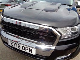Ford Ranger T7 Bonnet Scoop Styling Accessories 2016 On Matte Black - Image 3