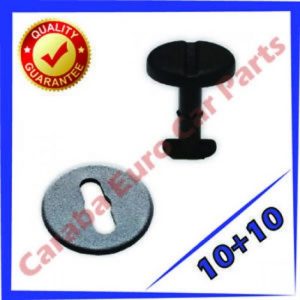 10x BMW Floor Mat/Carpet Clips E36,46,38,39 Series Twist Lock w/Washers in Black