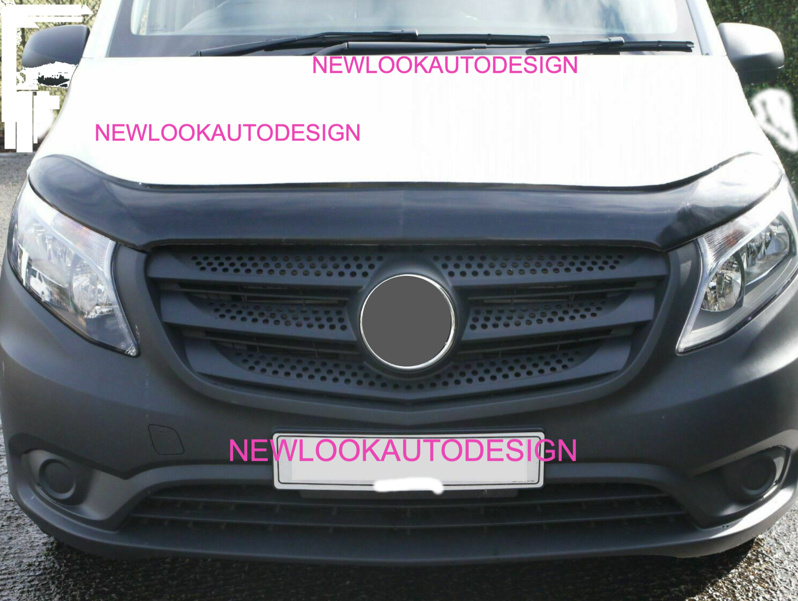 Bonnet Guard Protector Acrylic for Mercedes Vito 2014 -2021 - Image 5