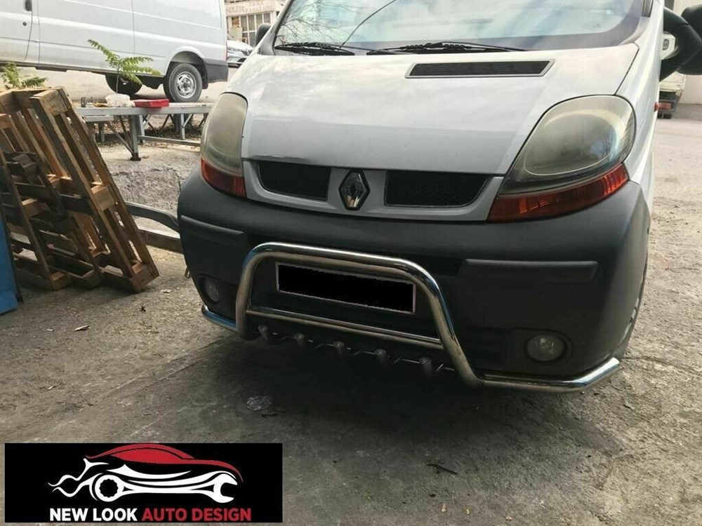 BULL BAR NUDGE BAR FOR VAUXHALL VIVARO 2004-2014 BAR Chrome - Image 3