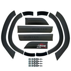 ABS Wheel Arch Extensions and Body Cladding For Dacia Duster 2018+ 12 pcs