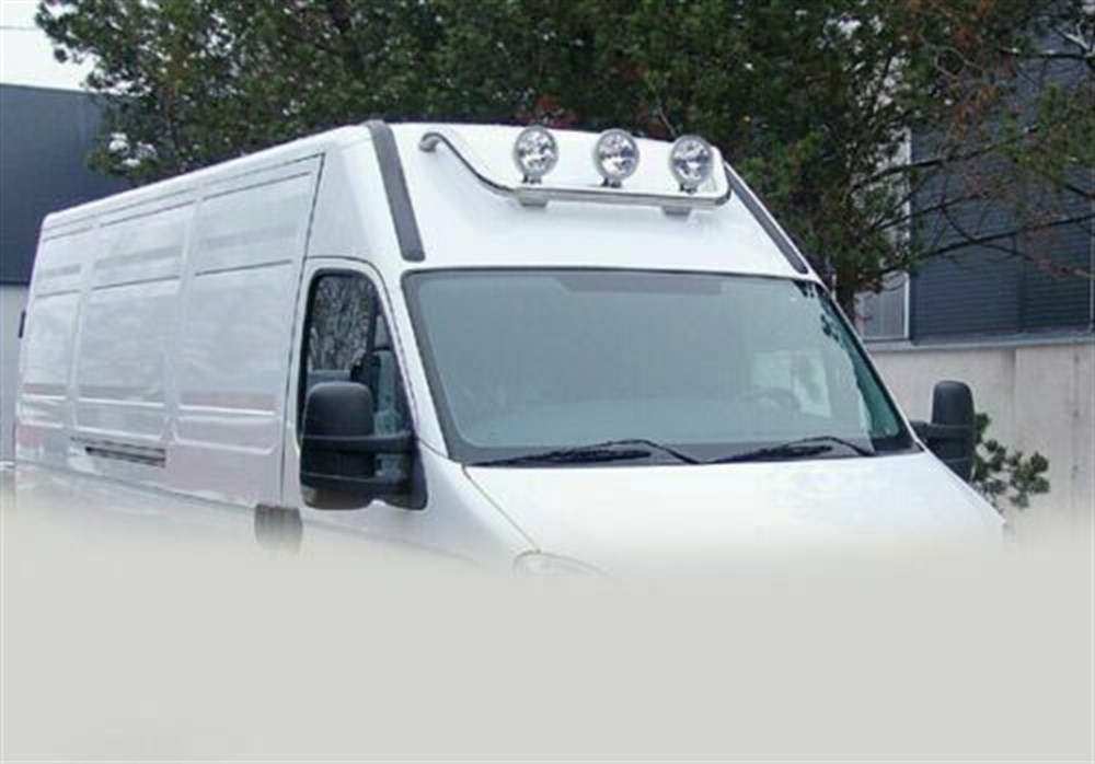 Roof Bar For Vauxhall Movano 2015 + Stainless Steel Spot Lamp Light Bar - Image 3