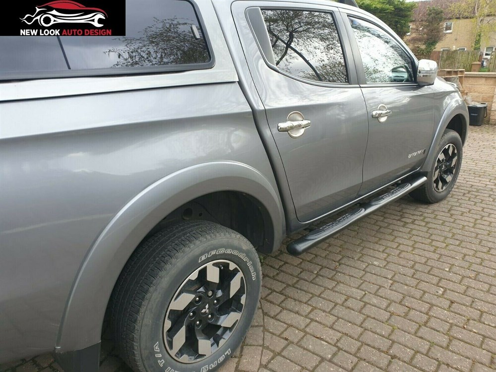 4'' Oval cool Black Side Steps / Bars for Ford Ranger From 2016+