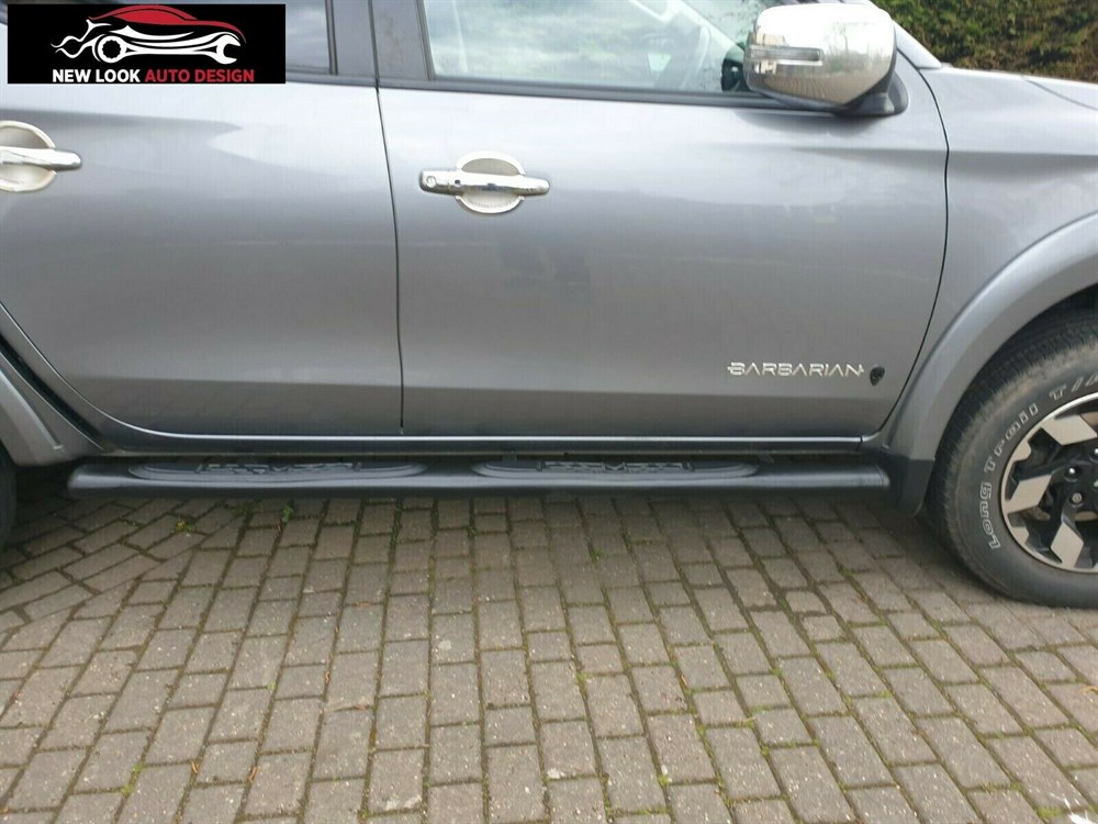 4'' Oval cool Black Side Steps / Bars for Ford Ranger From 2016+ - Image 4