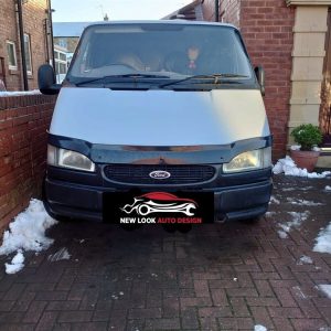 Bonnet Guard Protector Black Acrylic Deflector for Ford Transit 1994-2002