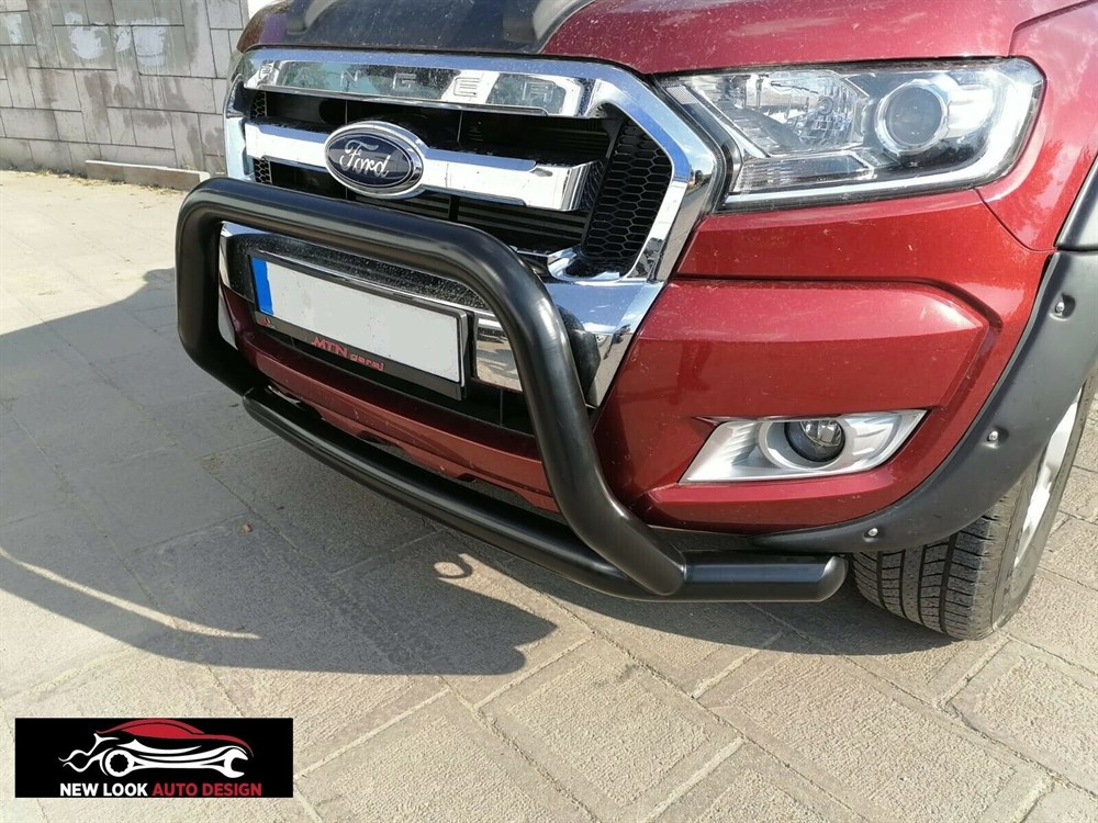 BULL BAR NUDGE BAR for Ford Ranger 2012 + (76 mm ) BAR Black - Image 4