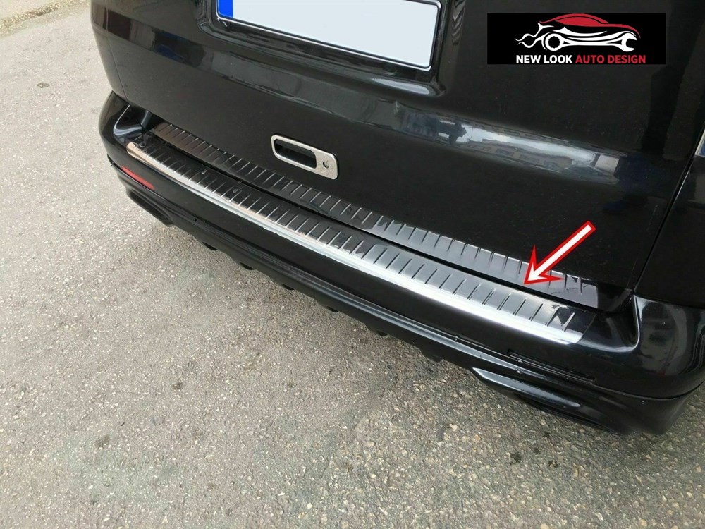 Chrome Rear Bumper Protector Guard Stainless Steel For VW TOUREG 2019+ - Image 4