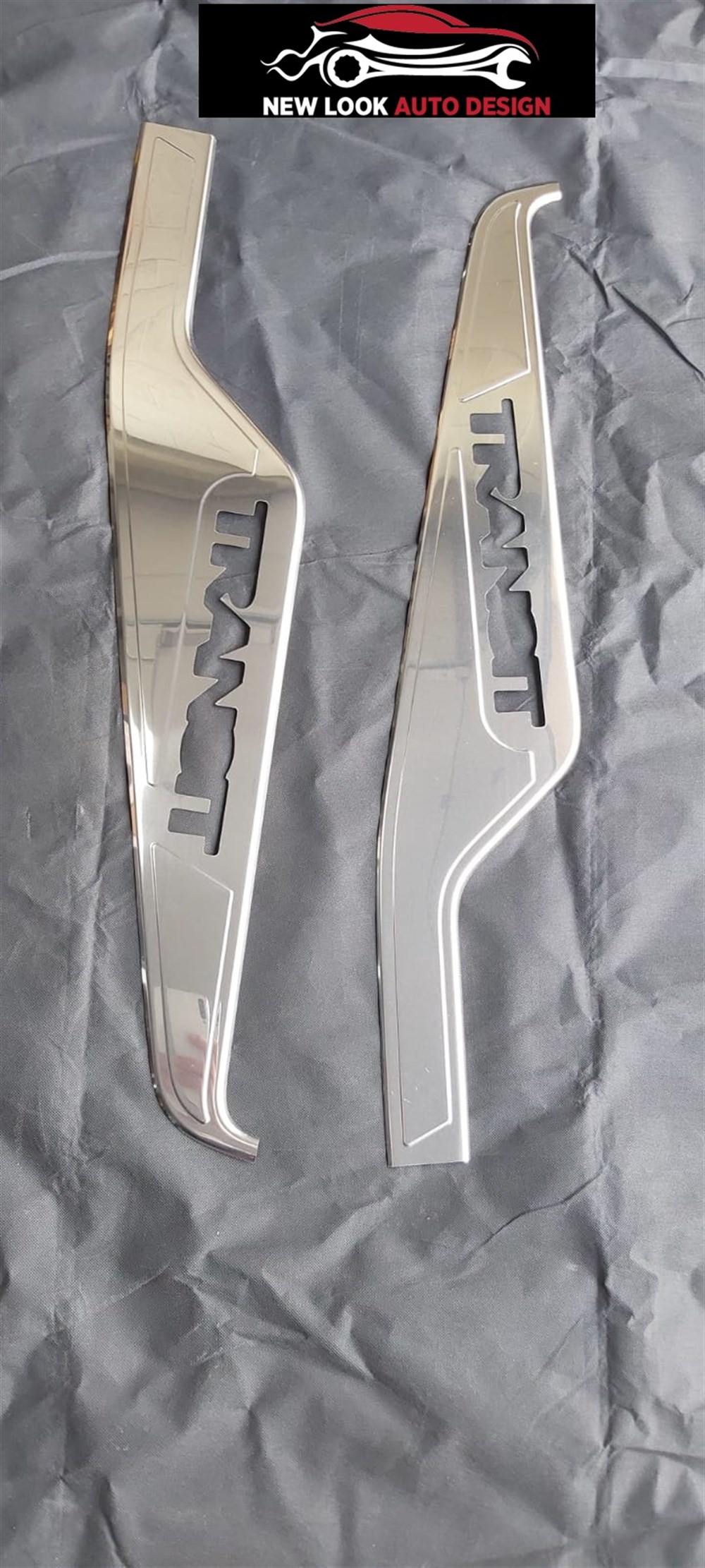 CHROME SIDE DOOR WINDOWS SILL COVERS S.STEEL 2PCS FOR FORD TRANSIT MK7 2006-2013 - Image 4