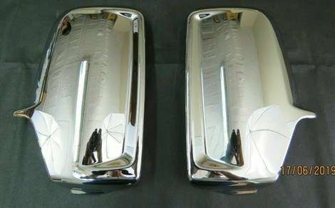 CHROME WING SIDE ABS MIRROR COVER SET FOR VW VOLT CRAFTER (2007-2018)