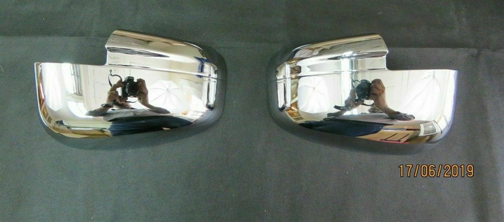 CHROME WING SIDE ABS MIRROR COVER SET FOR FORD COURIER (2014-2016)