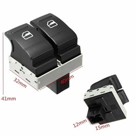 ELECTRIC DOUBLE WINDOW CONTROL SWITCH FRONT RIGHT FOR VW TRANSPORTER V T5 - Image 4