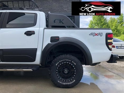 VW AMAROK 2010-2016 MATTE BLACK BODY CLADDING SIDE DOOR - Image 6