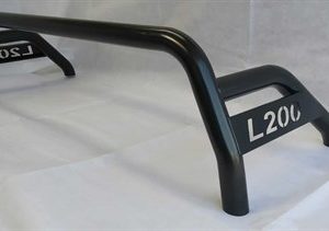 FITS FOR MITSUBISHI L200 2006-2015 S/S BLACK ROLL BAR - SPORTS BAR – BLACK