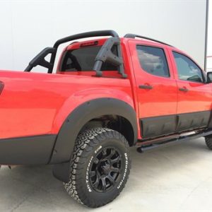 FOR ISUZU D-MAX DMAX 2012 ONW MATTE MATT BLACK WHEEL ARCH FENDER FLARES