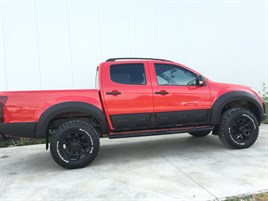 FOR ISUZU D-MAX DMAX 2012 ONW MATTE MATT BLACK WHEEL ARCH FENDER FLARES - Image 2