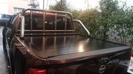 FOR ISUZU DMAX ROLL BAR CHROME with REAR WINDOW GUARD 2012-2020 - Image 2