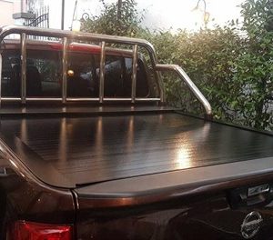 For NISSAN NAVARA D40 ROLL BAR CHROME with REAR WINDOW GUARD 2005-2016
