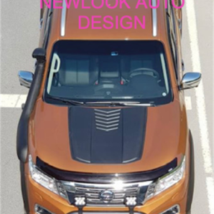 FOR NISSAN NAVARA NP300 2016 ON BONNET SCOOP - VENT COVER - MATTE BLACK