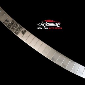 FORD COURIER 2014+ CHROME S.STEEL REAR BUMPER PROTECTOR GUARD COVER