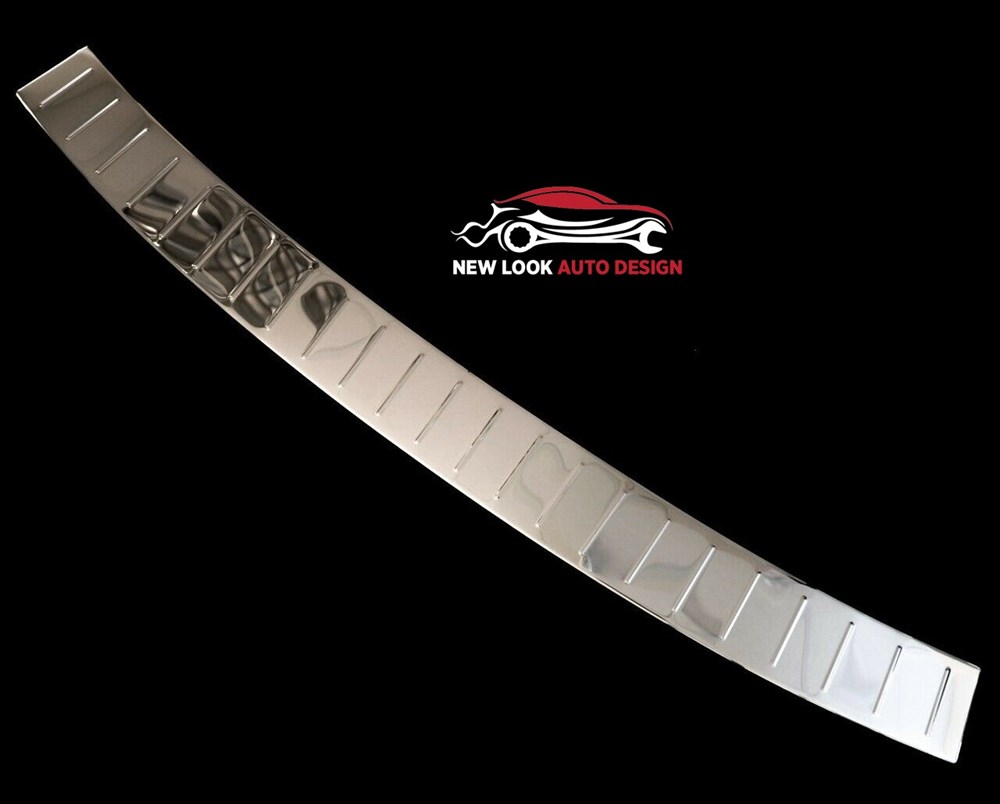 FORD COURIER 2014+ CHROME S.STEEL REAR BUMPER PROTECTOR GUARD COVER - Image 4