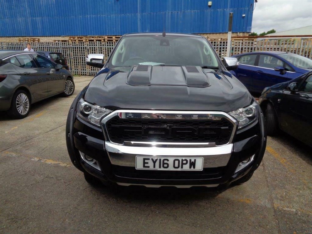 Ford Ranger T7 Bonnet Scoop Styling Accessories 2016+ Matte Black - Image 2