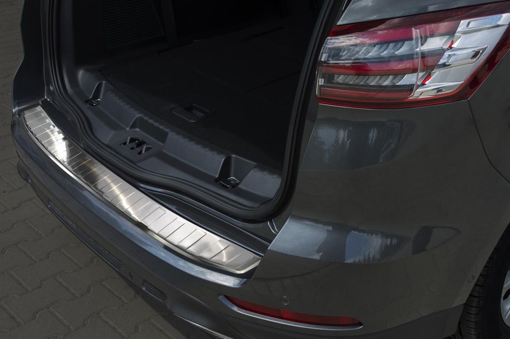 FORD S-MAX 2006-2014 CHROME S.STEEL REAR BUMPER PROTECTOR GUARD COVER - Image 3