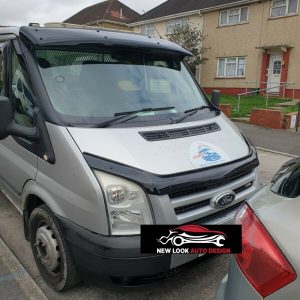 FORD TRANSIT MK6 MK7 2002-2013 ABS Black Sun Visor Acrylic