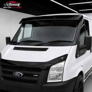 Ford Transit MK6 / MK7 2002–2013 Black Gloss External Sun Visor – Solid Acrylic