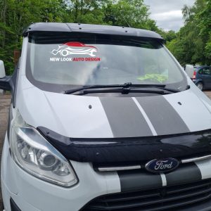 Sun Visor Black and Bug Guard for FORD CUSTOM 2018-2024