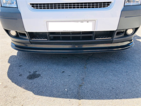 LOWER FRONT ABS GLOSS BLACK SPLITTER SPOILER BUMPER LIP FOR FORD TRANSIT MK7 - Image 6