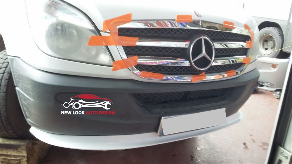 LOWER FRONT ABS SPLITTER SPOILER BUMPER LIP MERCEDES SPRINTER 2006+ - Image 6