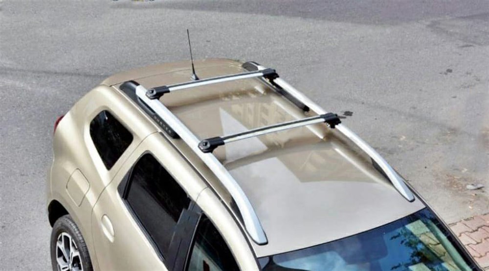 MERCEDES VIANO (W447) EXLWB VAN 2015+ SILVER LOCKABLE ROOF RACK CROSS BAR - Image 4