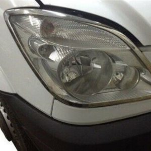 MERCEDES SPRINTER W906 2006-2015 S.STEEL HEAD LIGHT LAMP COVER TRIM CHROME