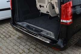 MERCEDES VITO 2003-2014 CHROME S.STEEL REAR BUMPER PROTECTOR GUARD COVER - Image 2