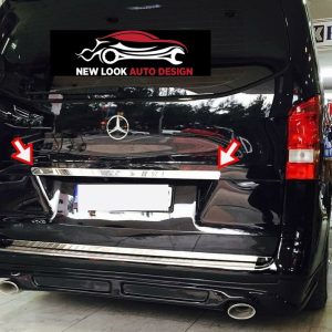 Mercedes Vito W447Chrome Rear Trunk Tailgate Boot Grab Trim S.Steel