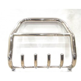 MITSUBISHI L-200 CHROME AXLE NUDGE A-BAR, BULL BAR 2006 - 2015 - Image 3