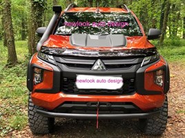 Mitsubishi Pickup L200 Triton 2015 onw Fits Bonnet Hood Scoop Cover Black (Fits - Image 5