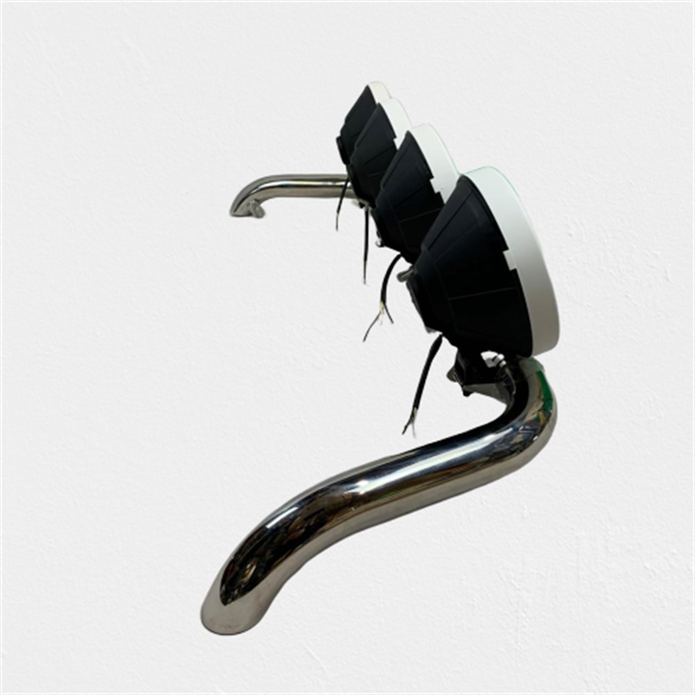 Roof Bar + Jumbo Spot Lamps For Ford Transit MK8 2014+ Polished Steel Light Bar - Image 7