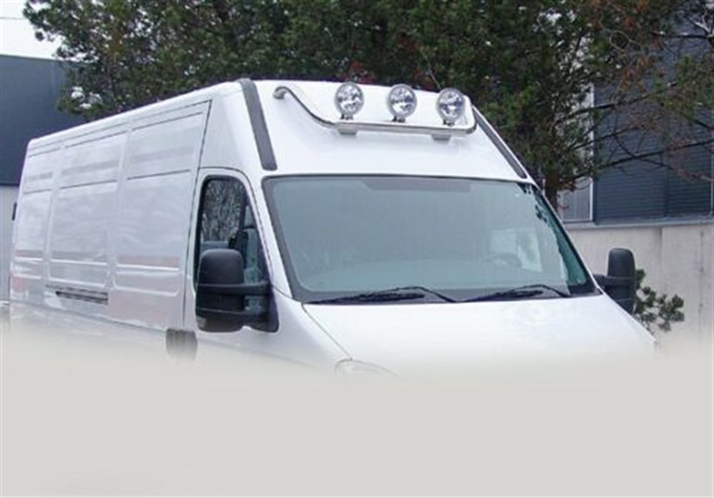 Roof Bar + Jumbo Spot Lamps For Renault Master 2010+ Stainless Steel Light Bar - Image 10
