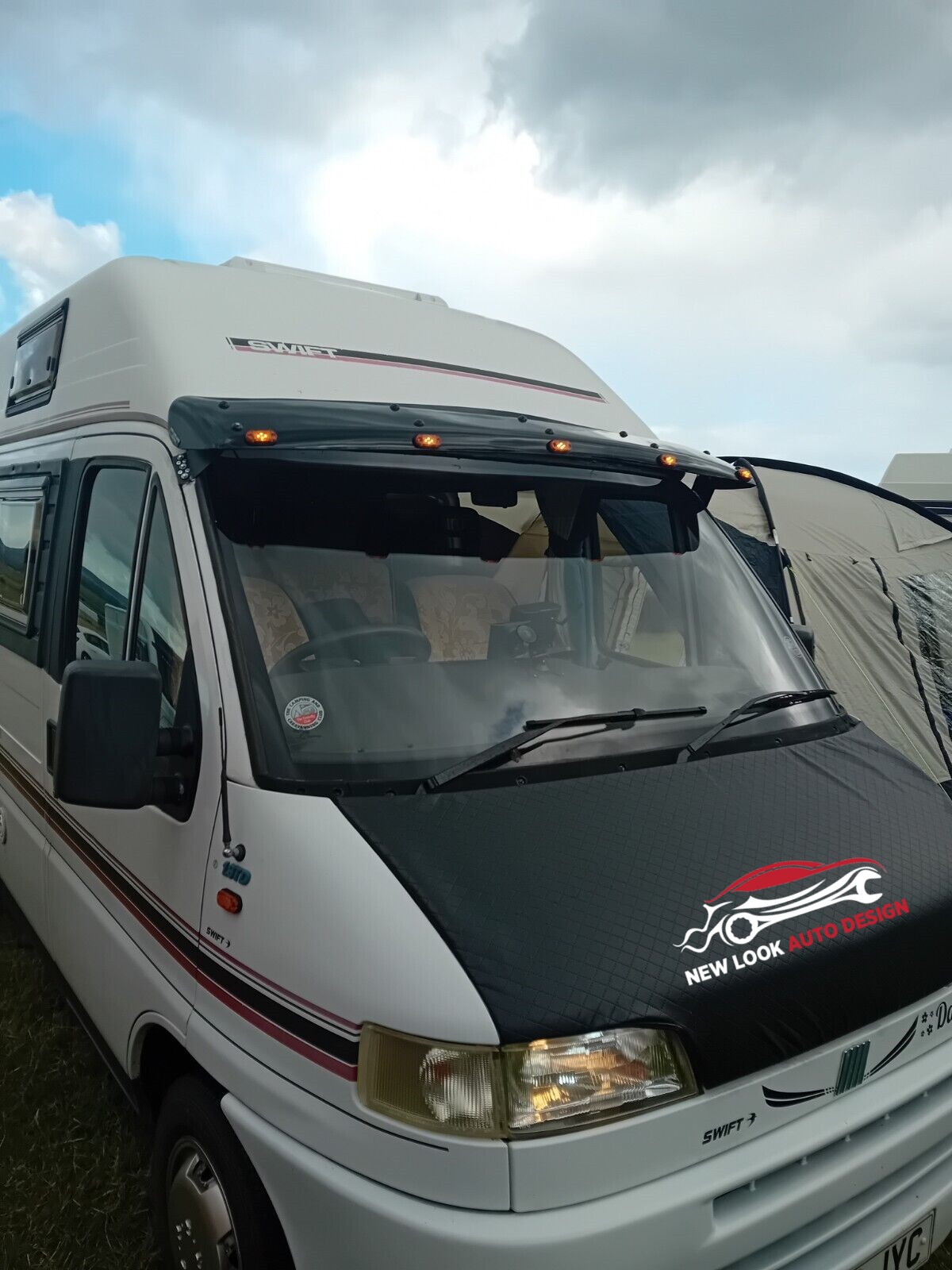 Sun Visor Solid Black Acrylic 1994-2006 FOR FIAT DUCATO - Image 4