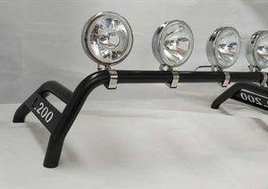 Sport black Roll Bar + Jumbo Spots x4 For Mitsubishi L200 2006 – 2015