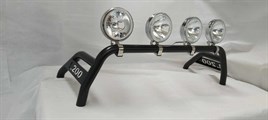 Sport black Roll Bar + Jumbo Spots x4 For Mitsubishi L200 2006 – 2015 - Image 6