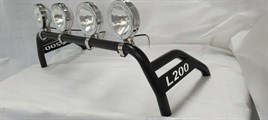 Sport black Roll Bar + Jumbo Spots x4 For Mitsubishi L200 2006 – 2015 - Image 5