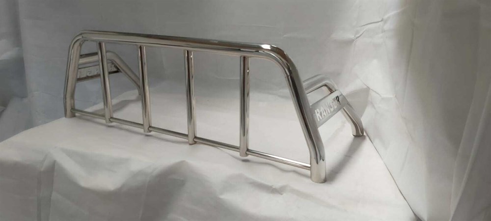 STAINLESS STEEL SPORTS ROLL BAR FOR FORD RANGER 2012 ONW WITH WINDOW GUARD - Image 4