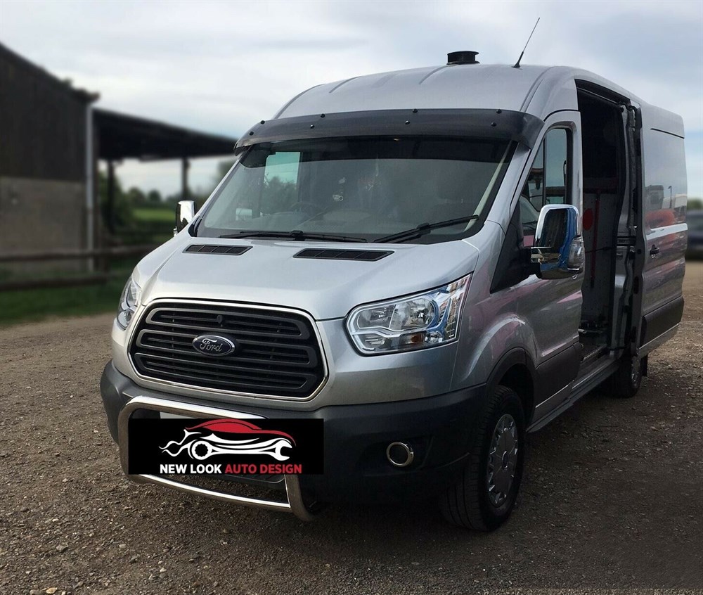 Sun Visor Black and Bug Guard for FORD TRANSIT 2014 + - Image 5