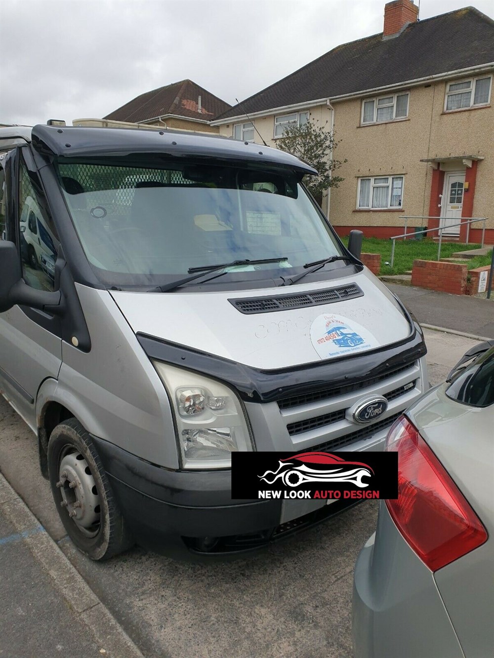Sun Visor Black and Bug Guard for FORD TRANSIT 2002-2006 - Image 4
