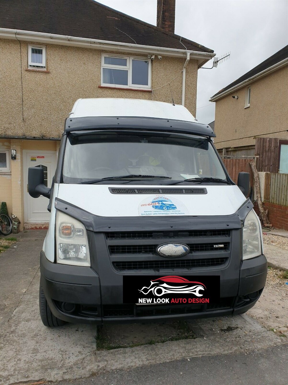 Sun Visor Black and Bug Guard for FORD TRANSIT 2002-2006 - Image 6